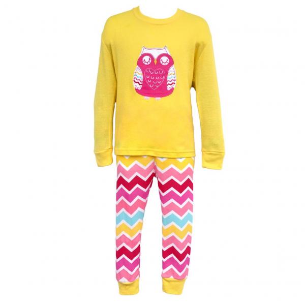 Pajamas, Children's PJs Cotton Jammies Set - Owl picture