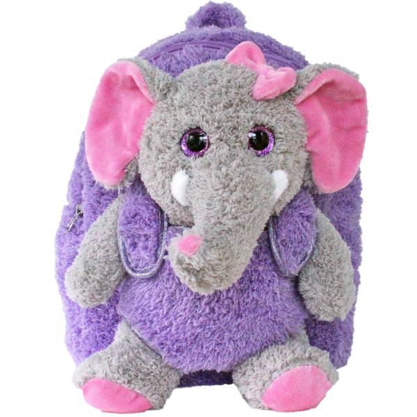 lesgos 3D Cute Cartoon Animal Plush Trolley Rolling Backpack for Kids with  Wheels and Elephant Detachable School Bag : : Fashion