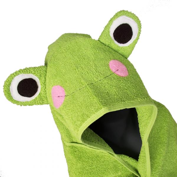 Hooded Towel Frog Bath Towels for Children and Adults picture