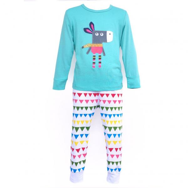 Pajamas, Children's PJs Cotton Jammies Set - Donkey Party