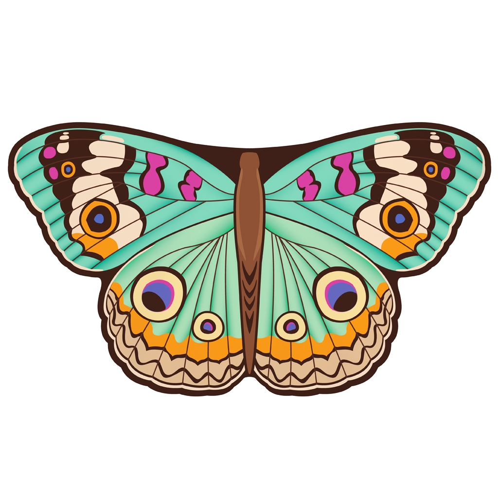 Childrens Butterfly Wings Kids Pink Painted Lady Cape Dress Up Dance Costume Wings picture