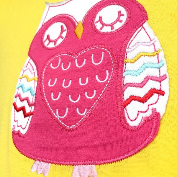Pajamas, Children's PJs Cotton Jammies Set - Owl picture
