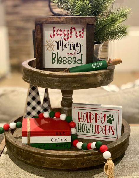 Joyful Merry and Blessed-5 Piece Christmas Set picture