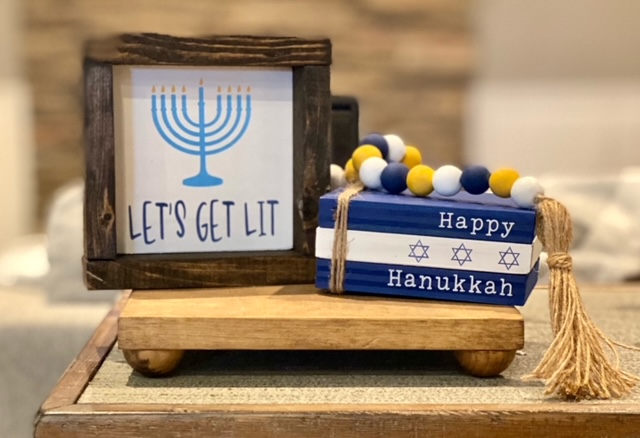 Framed 6X6 Framed Hanukkah Signs picture