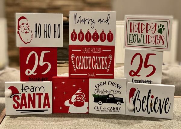Unframed Christmas Signs