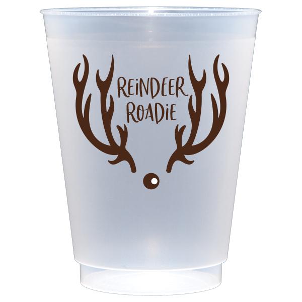 Reindeer Roadie Frosted Plastic Cups