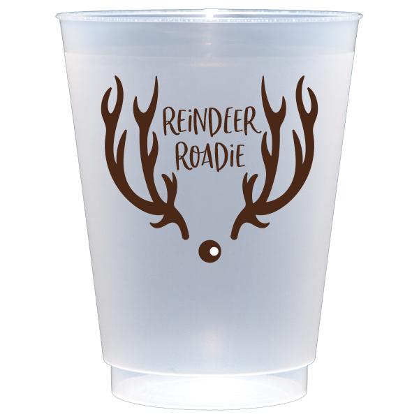 Reindeer Roadie Frosted Plastic Cups