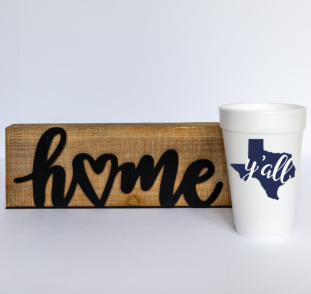 Texas Y'all Styrofoam Cups picture
