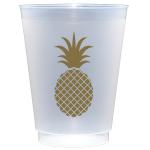 Pineapple Frosted Plastic Cups