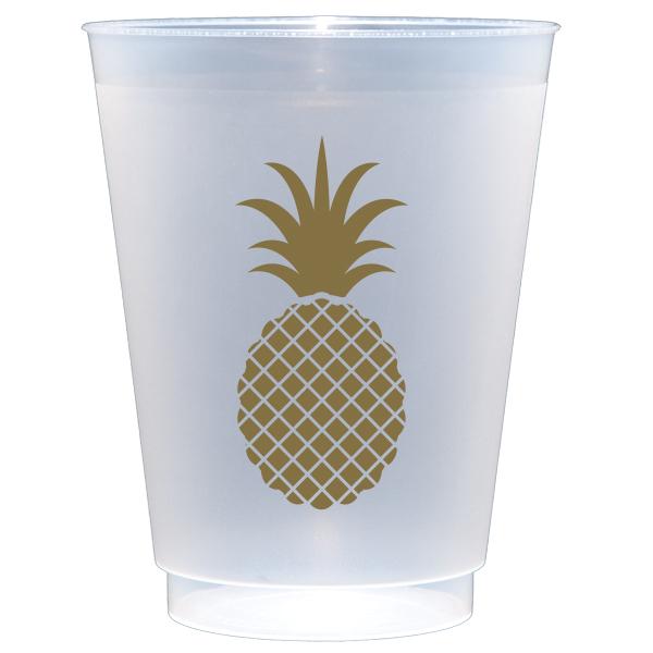 Pineapple Frosted Plastic Cups picture