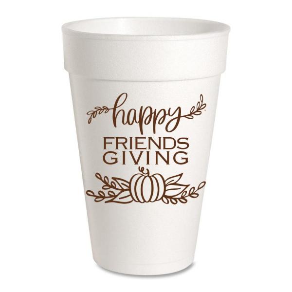 Happy Friendsgiving Styrofoam Cups