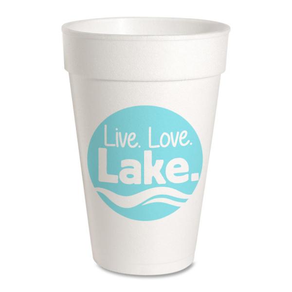 Live, Love, Lake Styrofoam Cups picture