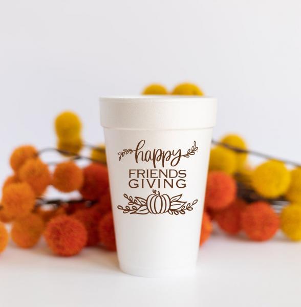 Happy Friendsgiving Styrofoam Cups picture