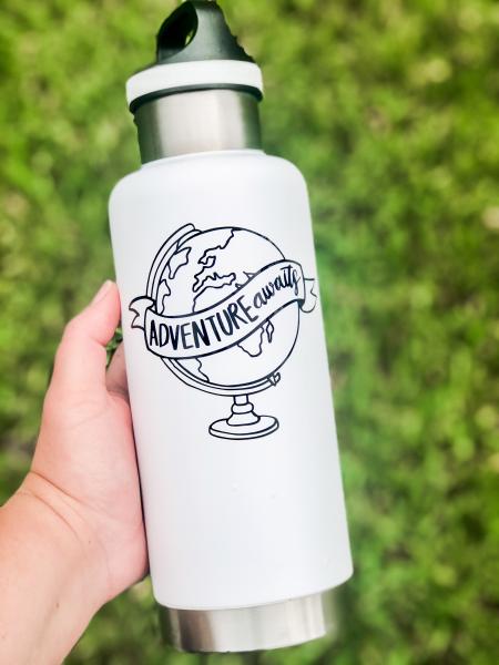 Adventure Awaits Globe Decal