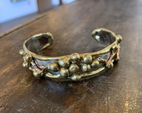 Thin Bronze Bead Bracelet