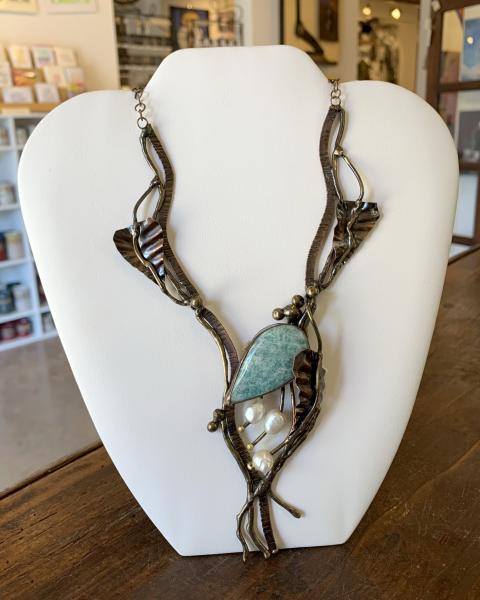 Pearl and Amazonite Necklace