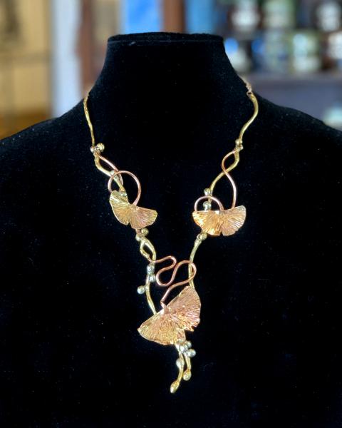 Ginkgo Leaf Necklace