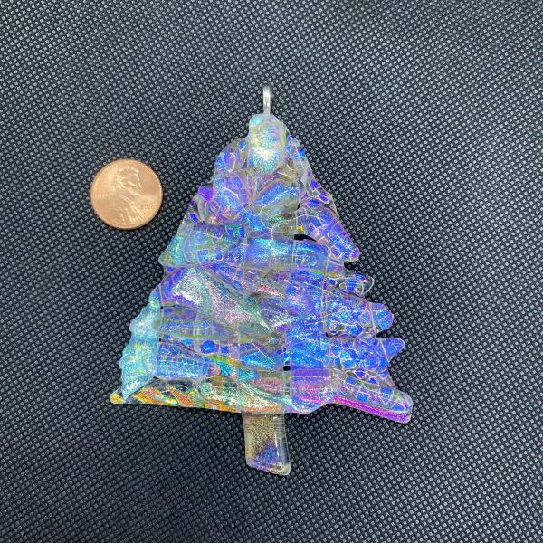 Dichroic Tree Ornament - 6 picture