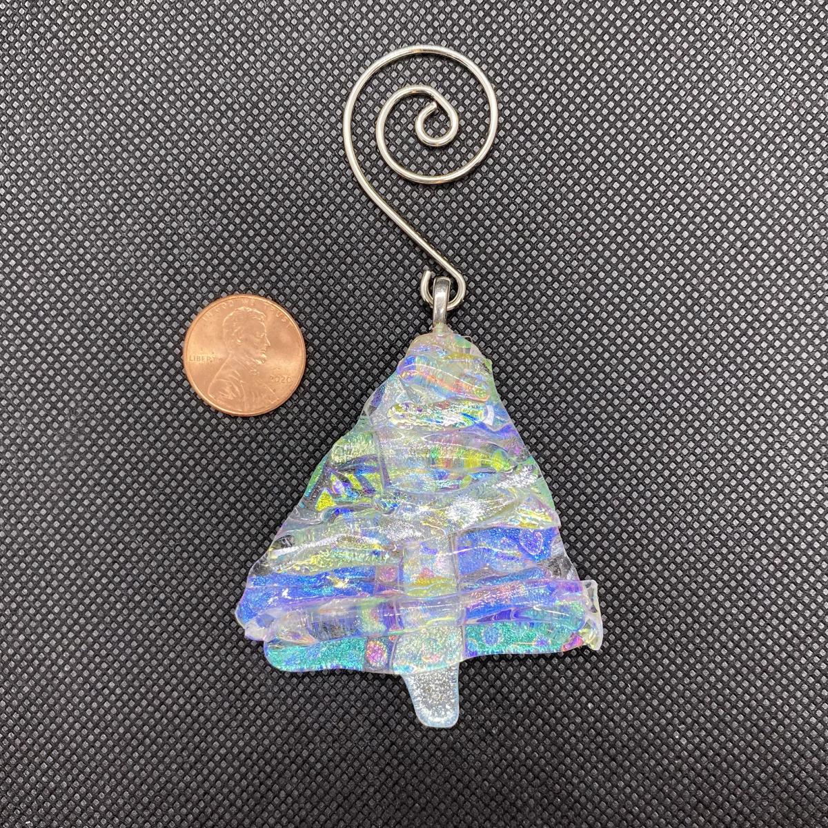 Dichroic Tree Ornament - 10 picture