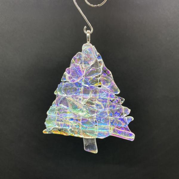 Dichroic Tree Ornament - 6 picture