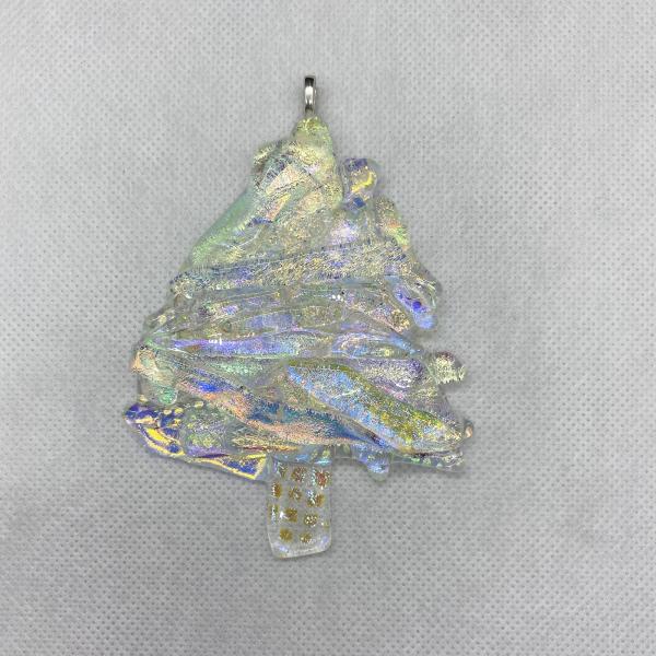 Dichroic Tree Ornament - 5 picture