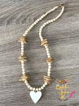 The Amore Wood Bead Necklace