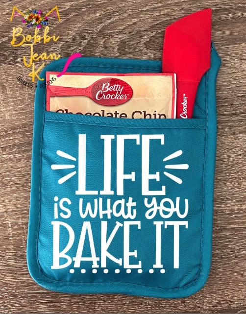 Life is What You Bake It Pot Holder Gift Set picture