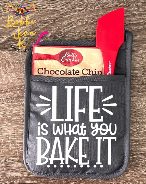 Life is What You Bake It Pot Holder Gift Set picture