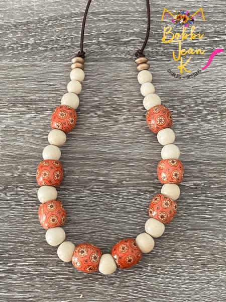 The Everyday Necklace: Orange Vintage picture