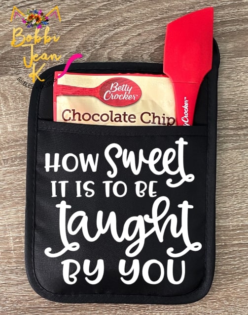 How Sweet It Is to Be Taught By You Pot Holder Gift Set picture