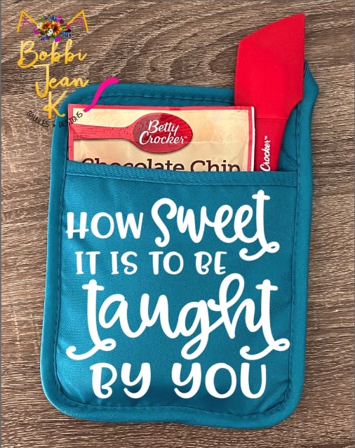 How Sweet It Is to Be Taught By You Pot Holder Gift Set picture