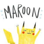 Maroon Illustration