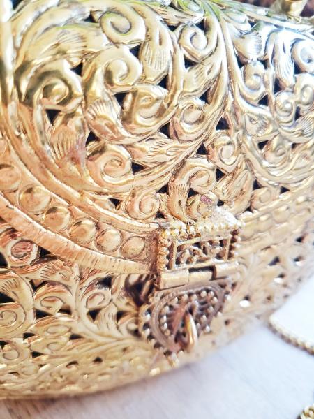 Hand Carved Brass Clutch picture