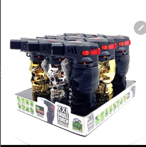 Smokezilla 3D Skull Xxl 9 Torch Lighter