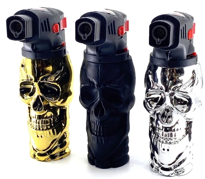 Smokezilla 3D Skull Xxl 9 Torch Lighter picture