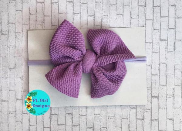 Bullet Fabric Bow / One Size Fits All