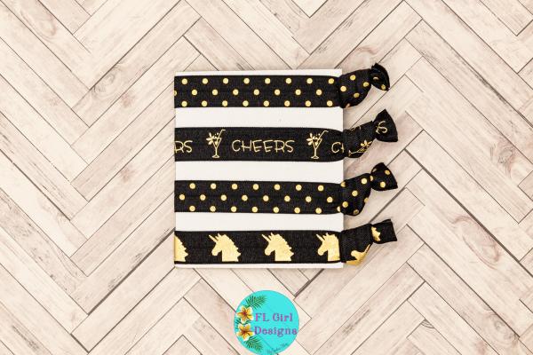 Party Unicorn Hair Ties