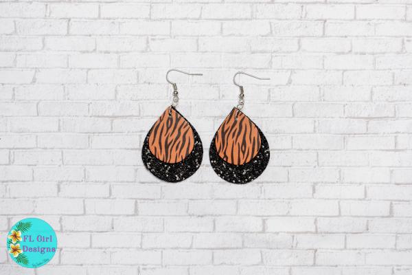 Tiger Double Layered Teardrop