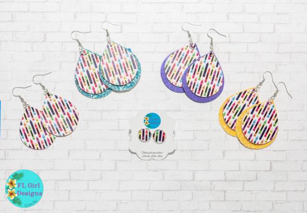 Crayons Stud Earring