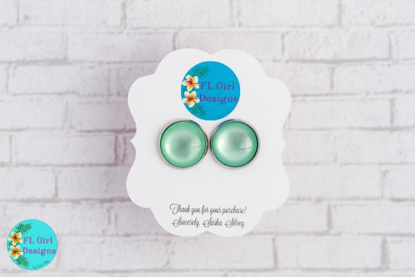 Mint Green Studs