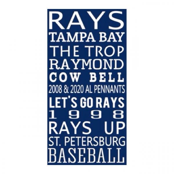 Tampa Bay Rays| Sports Subway Art Sign