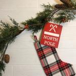 North Pole Handcrafted Wooden Passport Signs
