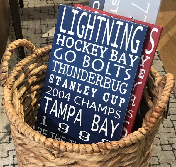 Tampa Bay Lightning | Sports Subway Art Sign picture