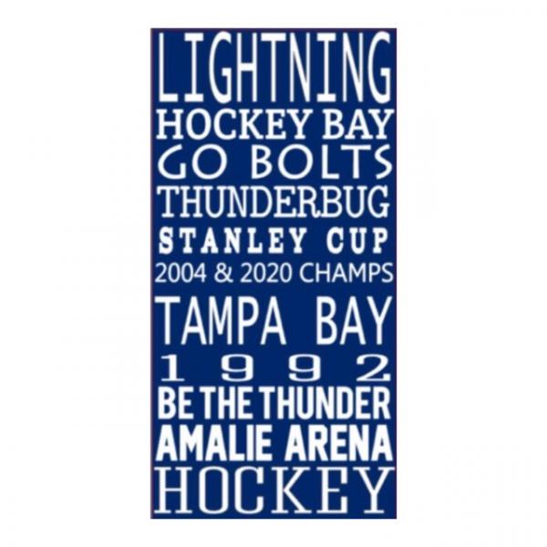 Tampa Bay Lightning | Sports Subway Art Sign
