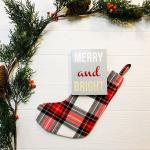 Merry & Bright Handcrafted Wooden Passport Sign