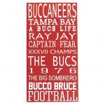 Tampa Bay Buccaneers | Sports Subway Art Sign