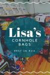 LISA'S CORNHOLE BAGS AND QUARTER BOARDS