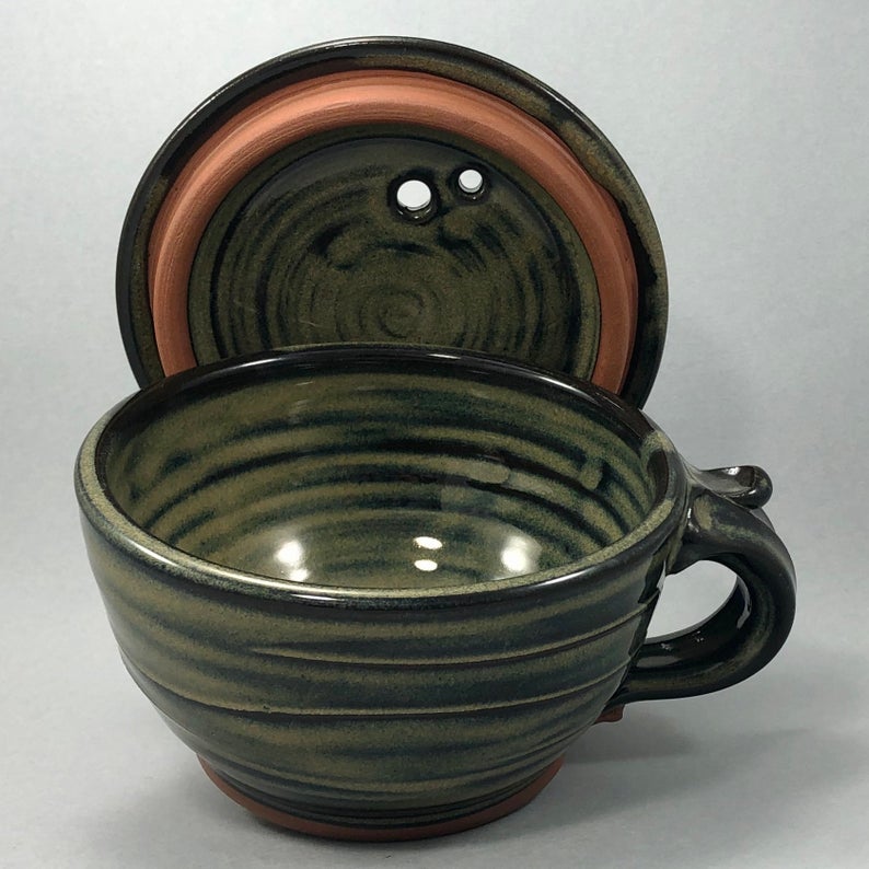 Microwave Egg Cooker, Sage Green Stoneware Egg Cooker Eventeny