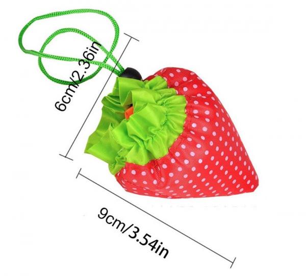 Cute Strawberry Tote Bags - Set of 5 Random Colors picture