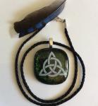 Triquetra Fused Glass Pendant